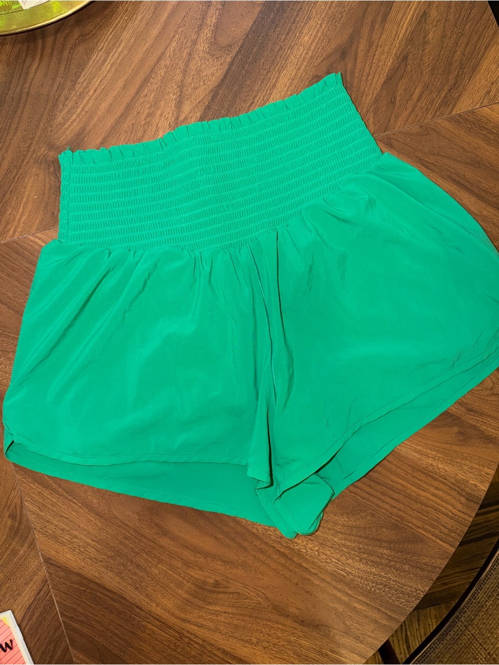 Aerie Offline Kelly Green Athletic High Waisted Shorts